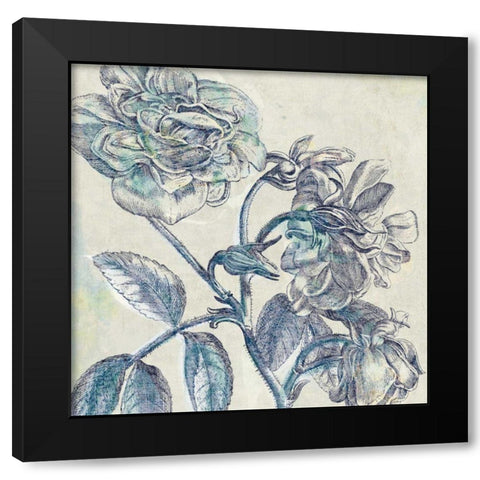 Belle Fleur I Black Modern Wood Framed Art Print with Double Matting by Schlabach, Sue