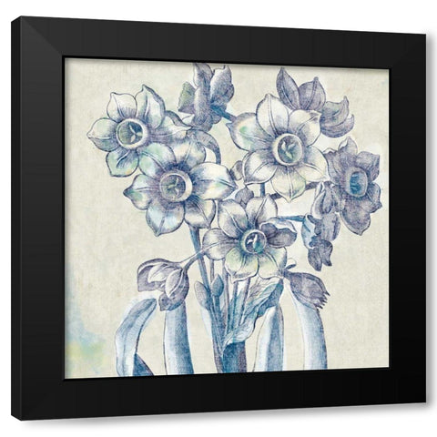 Belle Fleur IV Black Modern Wood Framed Art Print with Double Matting by Schlabach, Sue