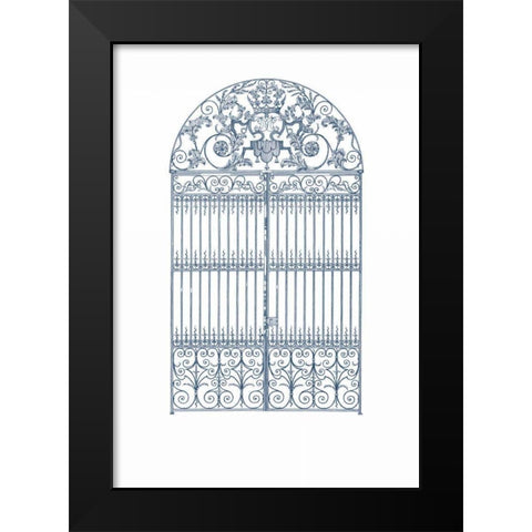 English Garden I Black Modern Wood Framed Art Print by Wild Apple Portfolio