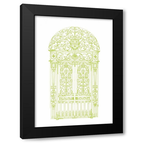 English Garden II Black Modern Wood Framed Art Print by Wild Apple Portfolio