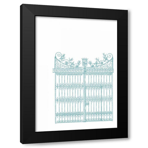 English Garden IV Black Modern Wood Framed Art Print with Double Matting by Wild Apple Portfolio