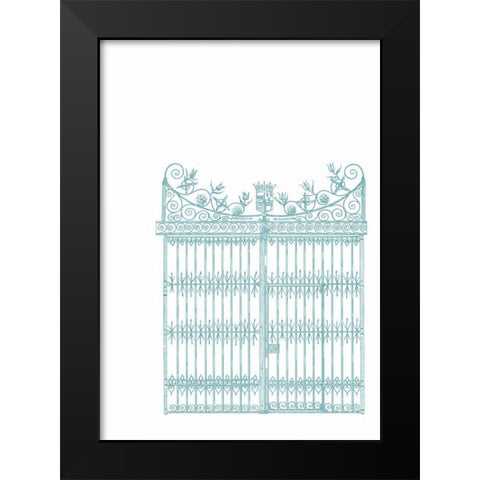English Garden IV Black Modern Wood Framed Art Print by Wild Apple Portfolio