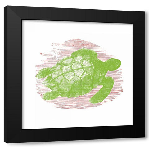 Sea Brights I Black Modern Wood Framed Art Print by Wild Apple Portfolio