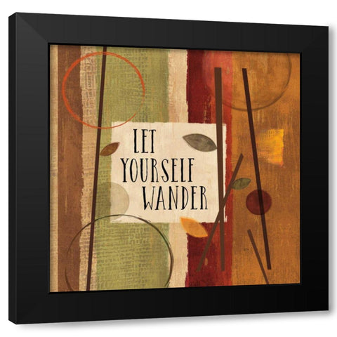 Modern Forest Quotes II Black Modern Wood Framed Art Print with Double Matting by Charron, Veronique