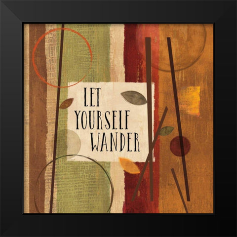 Modern Forest Quotes II Black Modern Wood Framed Art Print by Charron, Veronique