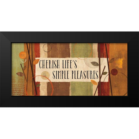 Modern Forest Quotes III Black Modern Wood Framed Art Print by Charron, Veronique