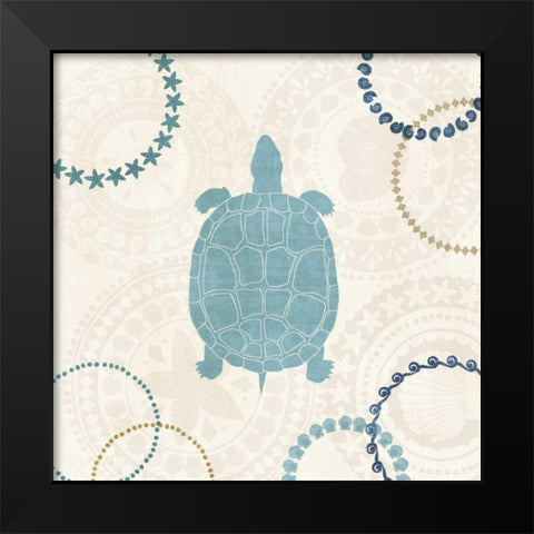 Undersea Blue IV Black Modern Wood Framed Art Print by Charron, Veronique