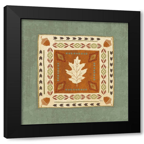 Lodge Resort Tile I Black Modern Wood Framed Art Print by Charron, Veronique