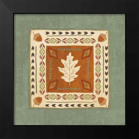 Lodge Resort Tile I Black Modern Wood Framed Art Print by Charron, Veronique