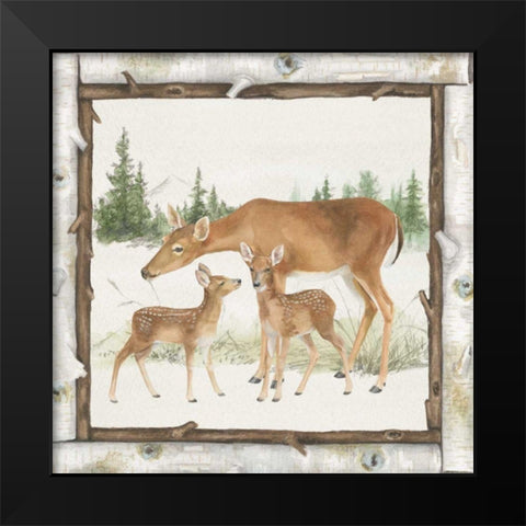 Family Cabin II Black Modern Wood Framed Art Print by Grove, Beth