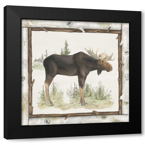 Family Cabin III Black Modern Wood Framed Art Print with Double Matting by Grove, Beth