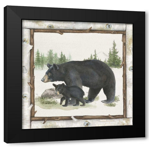 Family Cabin IV Black Modern Wood Framed Art Print by Grove, Beth