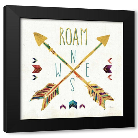 Beautiful Arrows VI Black Modern Wood Framed Art Print with Double Matting by Pela Studio