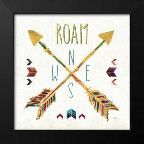 Beautiful Arrows VI Black Modern Wood Framed Art Print by Pela Studio