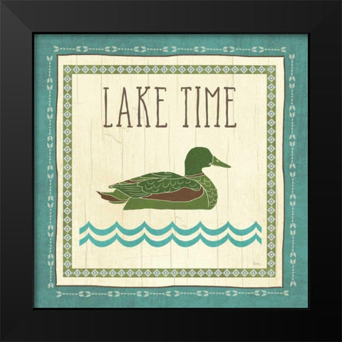 Lake Retreat II Black Modern Wood Framed Art Print by Charron, Veronique