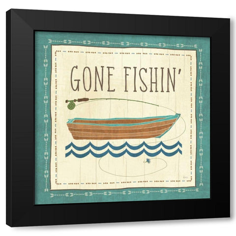 Lake Retreat III Black Modern Wood Framed Art Print by Charron, Veronique