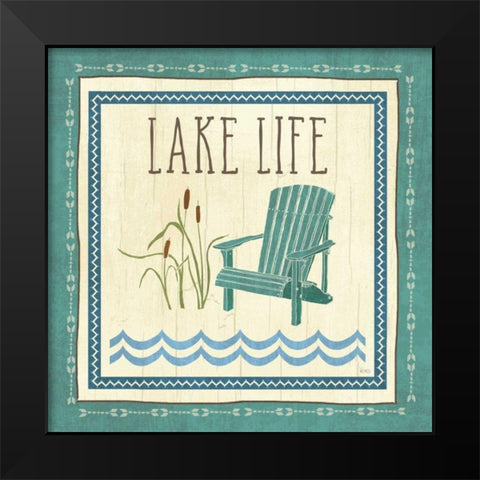 Lake Retreat IV Black Modern Wood Framed Art Print by Charron, Veronique