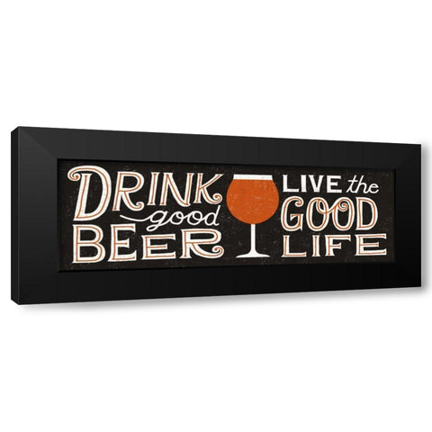 Craft Beer V Black Modern Wood Framed Art Print by Mullan, Michael