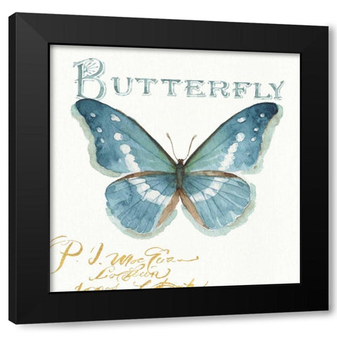 My Greenhouse Butterflies II Black Modern Wood Framed Art Print by Audit, Lisa