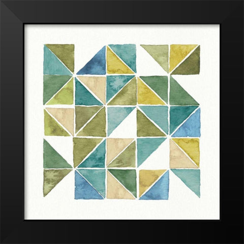 My Greenhouse Geo II Black Modern Wood Framed Art Print by Audit, Lisa