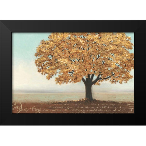 Gold Reflections I Landscape Black Modern Wood Framed Art Print by Wiens, James