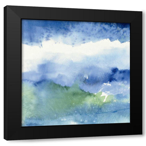 Midnight at the Lake III Black Modern Wood Framed Art Print by Schick, Mike