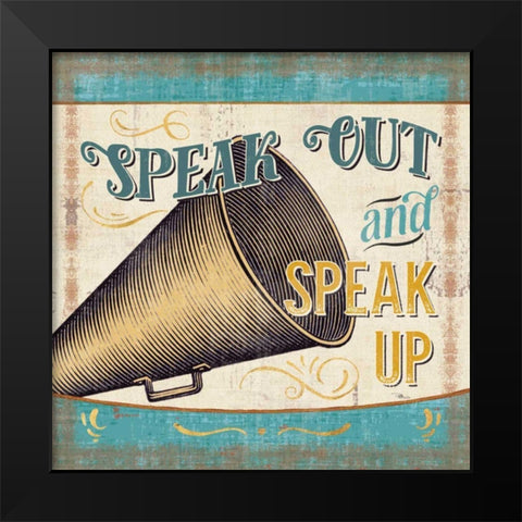 A Great Journey V Black Modern Wood Framed Art Print by Pela Studio