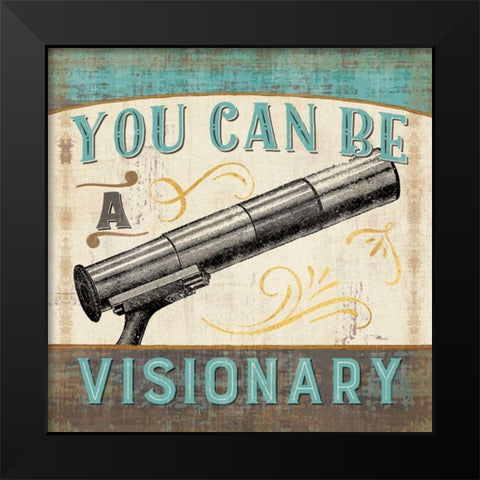 A Great Journey VII Black Modern Wood Framed Art Print by Pela Studio