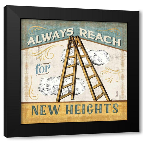 A Great Journey IX Black Modern Wood Framed Art Print with Double Matting by Pela Studio