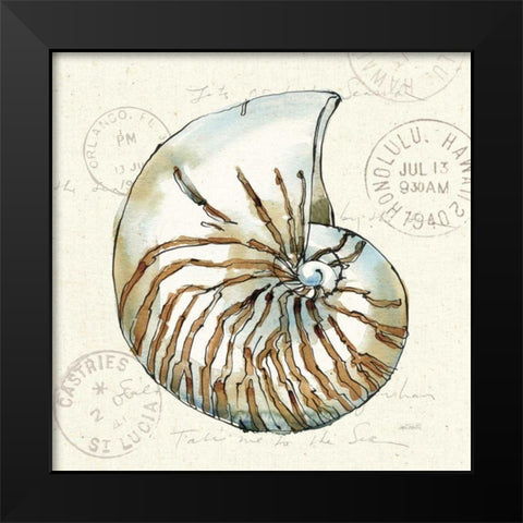 Coastal Breeze V Black Modern Wood Framed Art Print by Tavoletti, Anne