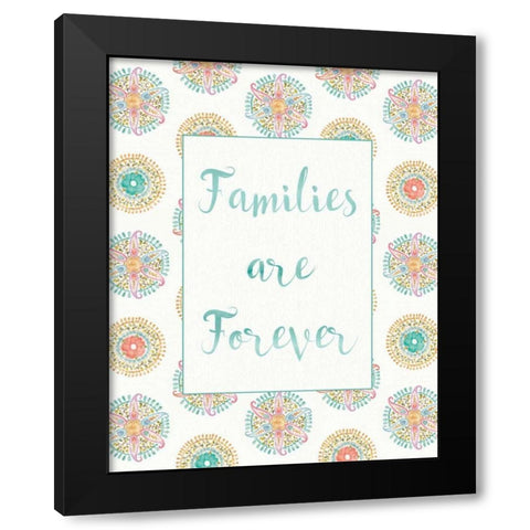 Rainbow Seeds Families Black Modern Wood Framed Art Print by Audit, Lisa