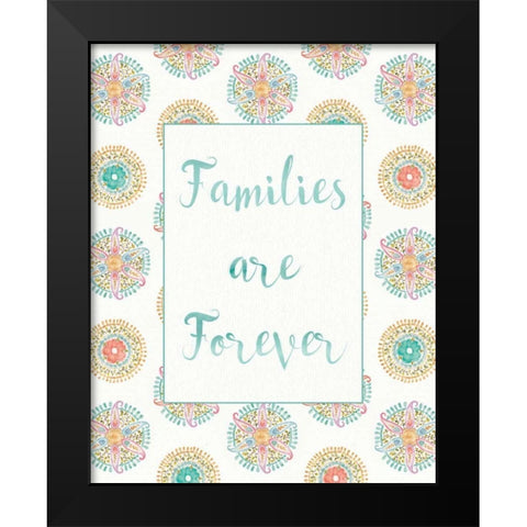 Rainbow Seeds Families Black Modern Wood Framed Art Print by Audit, Lisa