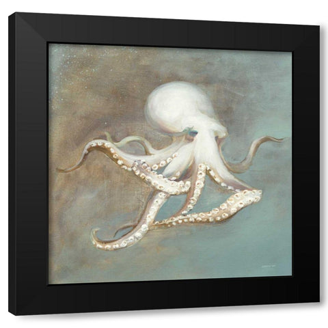 Treasures from the Sea V Black Modern Wood Framed Art Print with Double Matting by Nai, Danhui