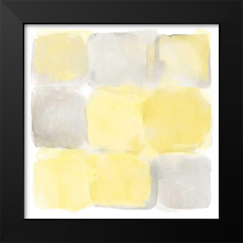 Two Tone II Black Modern Wood Framed Art Print by Schick, Mike