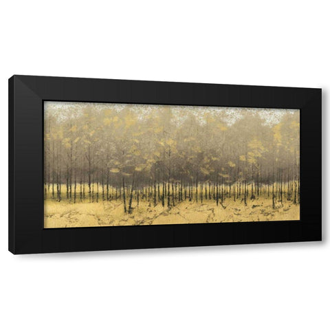 Golden Trees III Taupe Black Modern Wood Framed Art Print with Double Matting by Wiens, James