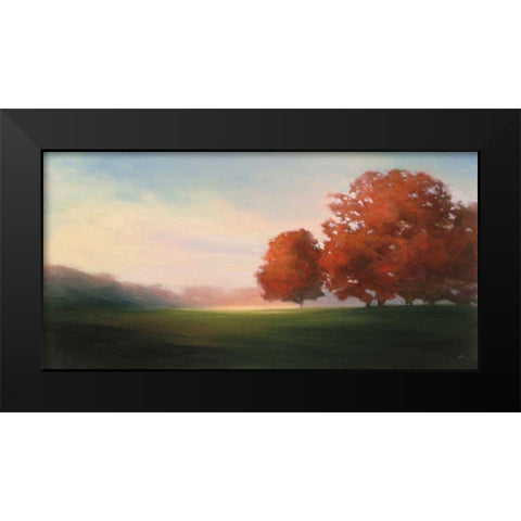 La Plage en Hiver Black Modern Wood Framed Art Print by Purinton, Julia