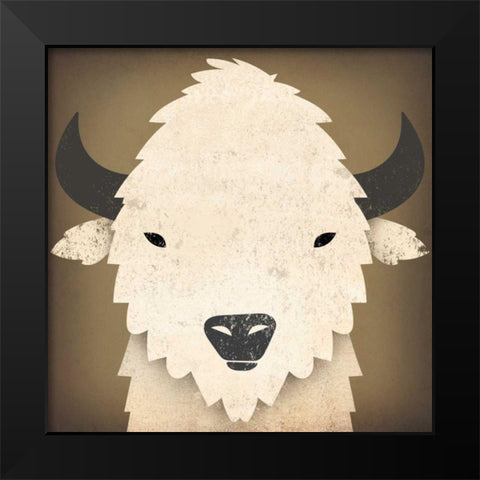 Buffalo I Black Modern Wood Framed Art Print by Fowler, Ryan