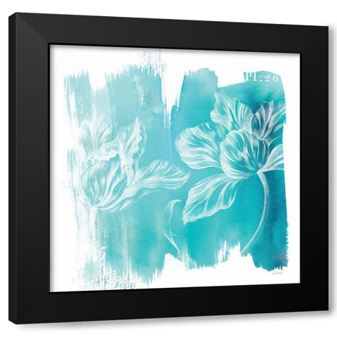 Water Wash II Black Modern Wood Framed Art Print with Double Matting by Schlabach, Sue