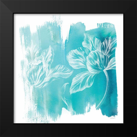 Water Wash II Black Modern Wood Framed Art Print by Schlabach, Sue