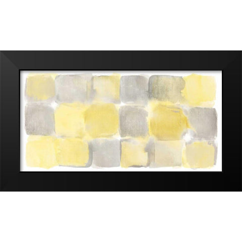 Two Tone III Black Modern Wood Framed Art Print by Schick, Mike