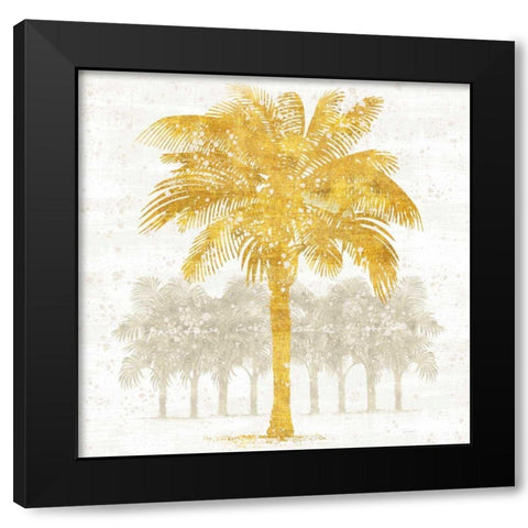 Palm Coast II Black Modern Wood Framed Art Print with Double Matting by Schlabach, Sue