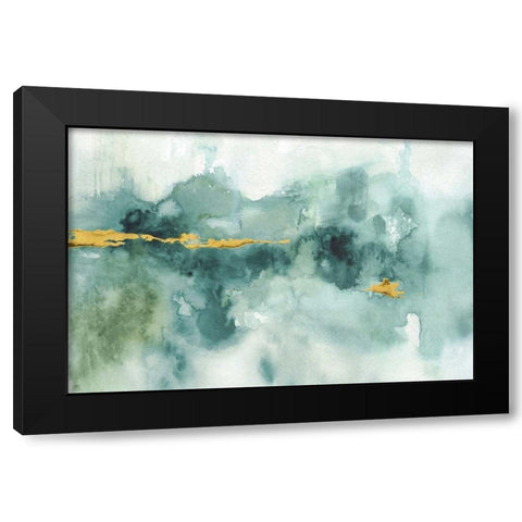 My Greehouse Abstract I Crop Blue Black Modern Wood Framed Art Print by Audit, Lisa
