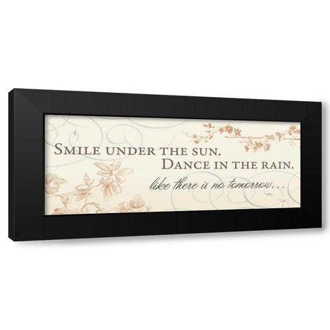 Smile Under the Sun Black Modern Wood Framed Art Print with Double Matting by Pela