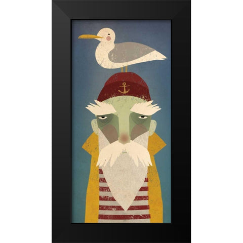 Fisherman VIII Black Modern Wood Framed Art Print by Fowler, Ryan