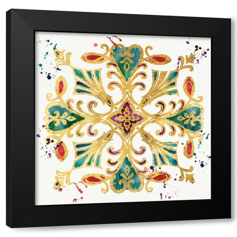 Little Jewels II Black Modern Wood Framed Art Print by Aiken, Jess