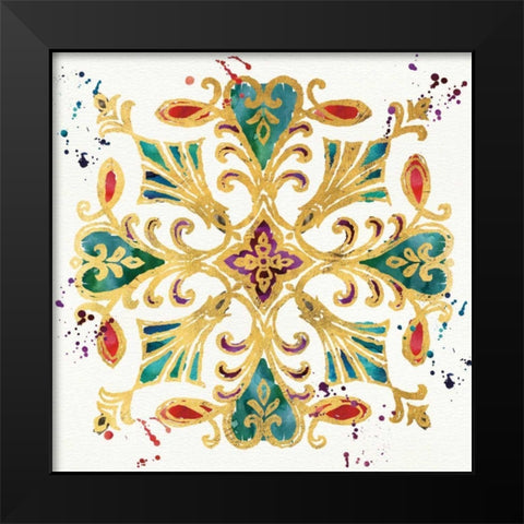 Little Jewels II Black Modern Wood Framed Art Print by Aiken, Jess