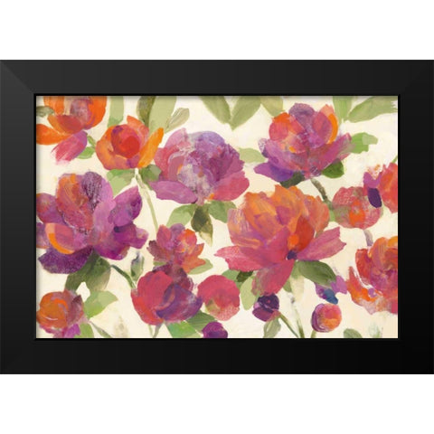 Garden Delight III Black Modern Wood Framed Art Print by Hristova, Albena