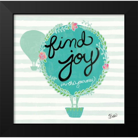 Find Joy Black Modern Wood Framed Art Print by Studio Bella