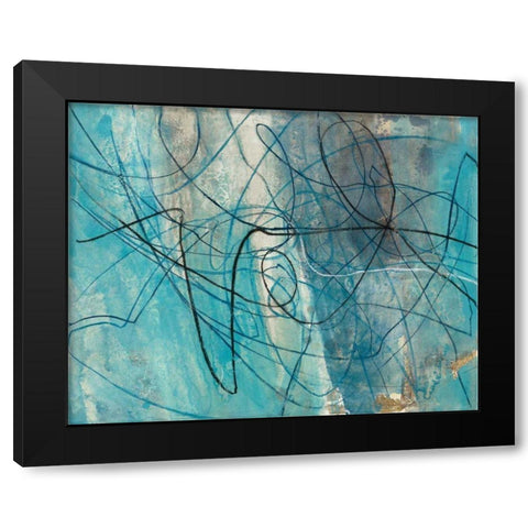 To the Sea Crop Black Modern Wood Framed Art Print with Double Matting by Hristova, Albena