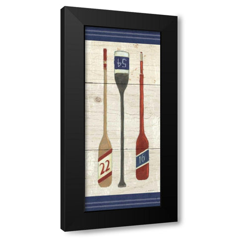 Nautique IX Black Modern Wood Framed Art Print with Double Matting by Wiens, James